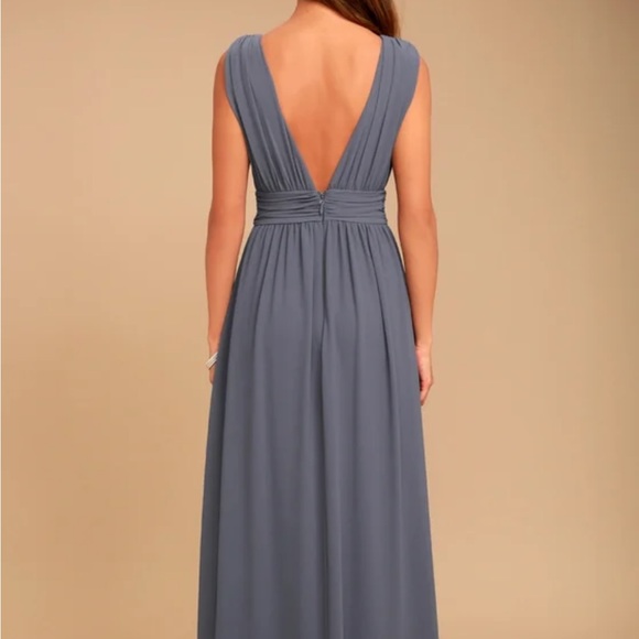 Lulu’s Heavenly Hues Maxi Dress | Size XS | DENIM BLUE - Picture 2 of 12